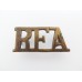 Royal Field Artillery (R.F.A.) Shoulder Title