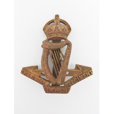 Royal Irish Regiment Officer's Service Dress Cap Badge - King's Crown