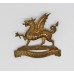 Brecknockshire Bn. South Wales Borderers Officer's Dress Cap Badge