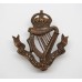 Connaught Rangers Officer's Service Dress Bronze Cap Badge - King's Crown