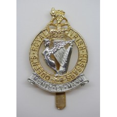 Queen's Royal Irish Hussars Anodised (Staybrite) Cap Badge - Queen's Crown