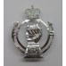 Royal Armoured Corps (R.A.C.) Anodised (Staybrite) Cap Badge - Queen's Crown