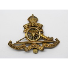 Royal Artillery Cap Badge - King's Crown