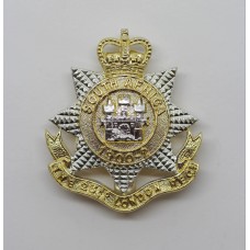 23rd Bn. London Regiment Anodised (Staybrite) Cap Badge - Queen's Crown