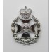 Leeds Rifles Anodised (Staybrite) Cap Badge - Queen's Crown