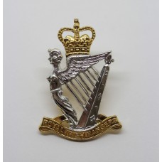 Royal Irish Rangers Anodised (Staybrite) Cap Badge - Queen's Crown