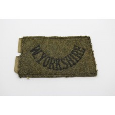 West Yorkshire Regiment (W.YORKSHIRE) Cloth Slip On Shoulder Title