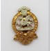 Queen's Regiment Bi-Metal Cap Badge