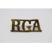 Royal Garrison Artillery (R.G.A.) Shoulder Title