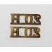 Pair of 20th Hussars (20H) Shoulder Titles