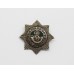 King's Shropshire Light Infantry (K.S.L.I.) Officer's Silver & Enamelled Forage Cap Badge