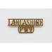 Prince of Wales's Volunteers Lancashire Regiment (LANCASHIRE/(P.W.V.) Shoulder Title