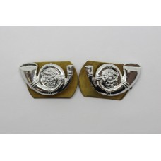 Pair of King's Own Yorkshire Light Infantry (K.O.Y.L.I.) Anodised (Staybrite) Collar Badges