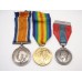 WW1 British War Medal, Victory Medal and Imperial Service Medal - Gnr. J.A. Heaton, 24th Heavy Bty. Royal Garrison Artillery