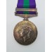 General Service Medal (Clasp - Palestine 1945-48) - Dvr. J.A. Barker, Royal Signals