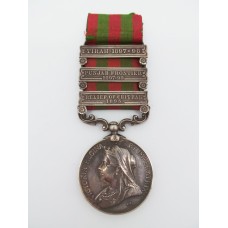 1895 India General Service Medal (Clasps - Relief of Chitral 1895, Punjab Frontier 1897-98, Tirah 1897-98) - Pte. B. Smith, 2nd Bn. King's Own Scottish Borderers