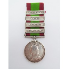 Afghanistan 1878-80 Medal (Clasps - Peiwar Kotal, Charasia, Kabul, Kandahar) - Pte. J. Connick, 72nd Highlanders