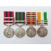 1854 IGS (Clasps - Hazara 1891, Samana 1891), 1895 IGS (Clasp - Relief of Chitral 1895), QSA (6 Clasps) & KSA (2 Clasps) Medal Group of Four - Pte / Bugler W. Gainer, King's Royal Rifle Corps