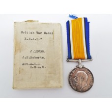 WW1 British War Medal - Act. A.M.1. J.E. Roberts, Royal Naval Air Service