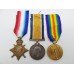 WW1 1914-15 Star Medal Trio - Pte. H.G. Smith, 2nd London Regiment