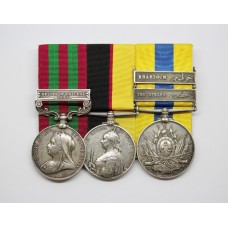 1895 India General Service Medal (Clasp - Relief of Chitral 1895), Queen's Sudan & Khedives Sudan (Clasps - The Atbara, Khartoum) Medal Group - Pte. M. Fountain, Seaforth Highlanders