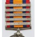 Queen's South Africa Medal (Clasps - Cape Colony, Orange Free State, Transvaal, South Africa 1901, South Africa 1902) - Pte. J. Doherty, 3rd Dragoon Guards