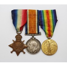 WW1 1914-15 Star Medal Trio - Dvr. W.A. Cook, Royal Field Artillery