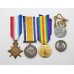 WW1 1914 Mons Star Medal Trio, Silver War Badge & Identity Tag - Pte. D. Duff, Northumberland Fusiliers