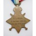 WW1 1914 Mons Star Medal Trio - J. Bacon, Sto. Cl.1., Nelson Battalion, Royal Naval Division - Wounded at Gallipoli