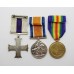 WW1 Military Cross, British War Medal & Victory Medal - Lieut. A.C. Stalman, 6th Bn. West Riding Regiment