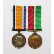 WW1 Mercantile Marine Medal Pair - Thomas Y.H. Wilson