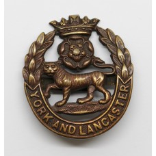 York and Lancaster Regiment Officer's Service Dress Cap Badge