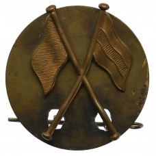 British Army Signallers Brass Arm Badge 