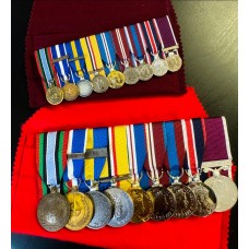 Medal mounting ready for collection