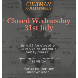 Shop closed 31/07/24