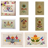 WW1 Embroidered silk postcards