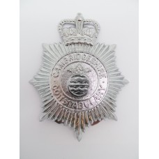 Cambridgeshire Constabulary Helmet Plate - Queen's Crown