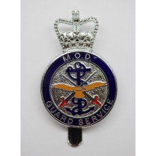 Ministry of Defence Guard Service Enamelled Cap Badge - Queen's Crown