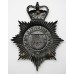 City of Sheffield Police Blackened Helmet Plate - Queen's Crown