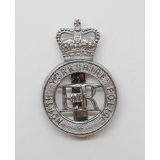 North Yorkshire Police Cap Badge - Queen's Crown