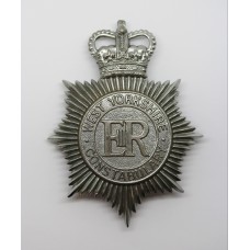 West Yorkshire Constabulary Helmet Plate - Queen's Crown