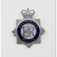 Northumbria Police Senior Officer's Enamelled Cap Badge - Queen's Crown