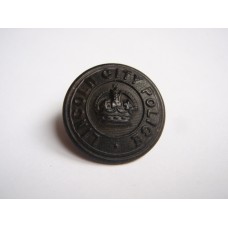 Lincoln City Police Button - King's Crown