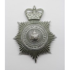 County Borough of Barrow-in-Furness Police Helmet Plate - Queen's Crown