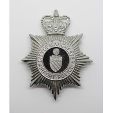 City of Manchester Airport Police Helmet Plate - Queen's Crown