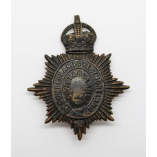 Cumberland & Westmoreland Constabulary Helmet Plate - King's Crown