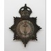 Northumberland Constabulary Night Helmet Plate - King's Crown