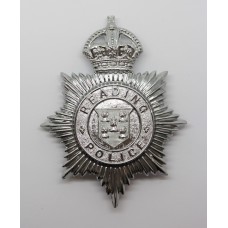 Reading Borough Police Helmet Plate - King's Crown