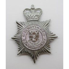 Derbyshire Constabulary Helmet Plate - Queen's Crown