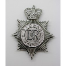 Oldham Borough Police Helmet Plate - Queen's Crown